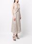 In The Mood For Love Midi-jurk verfraaid met pailletten Beige - Thumbnail 3
