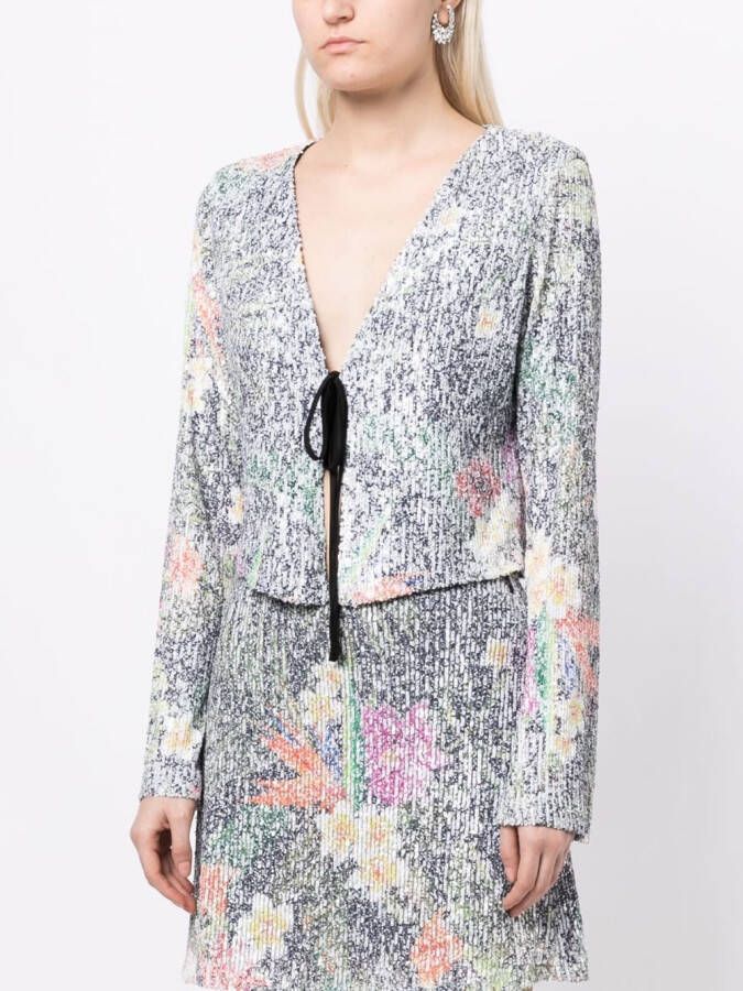 In The Mood For Love Top met pailletten Veelkleurig