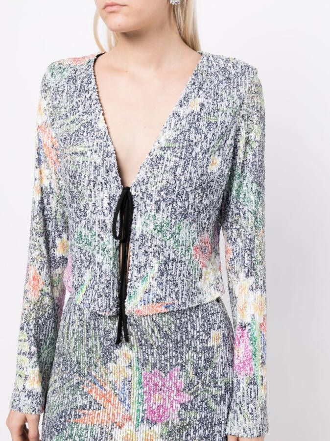 In The Mood For Love Top met pailletten Veelkleurig