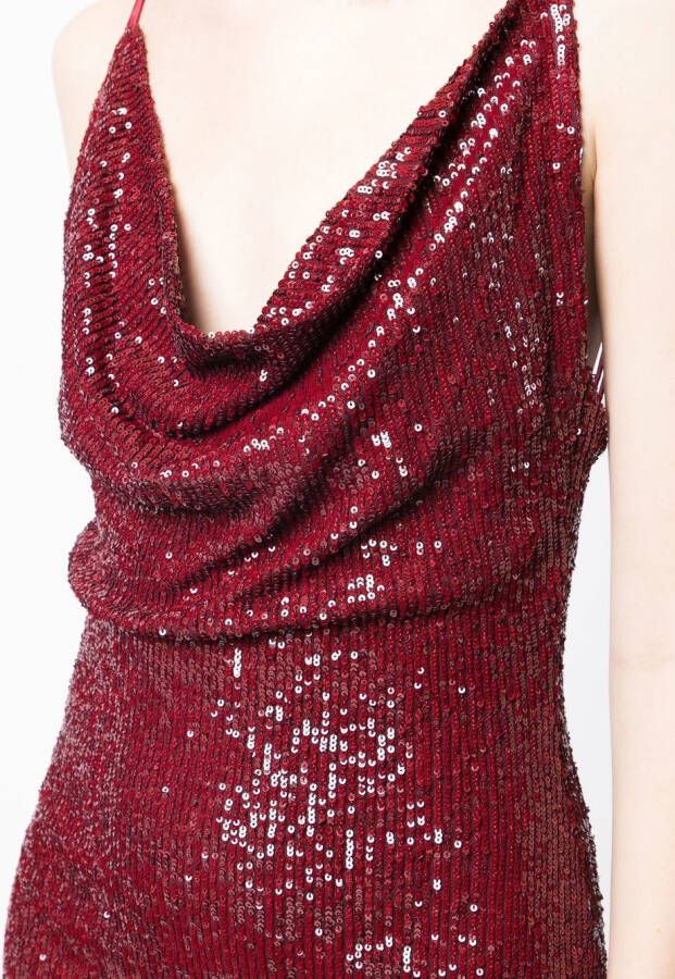 In The Mood For Love Mini-jurk met pailletten Rood