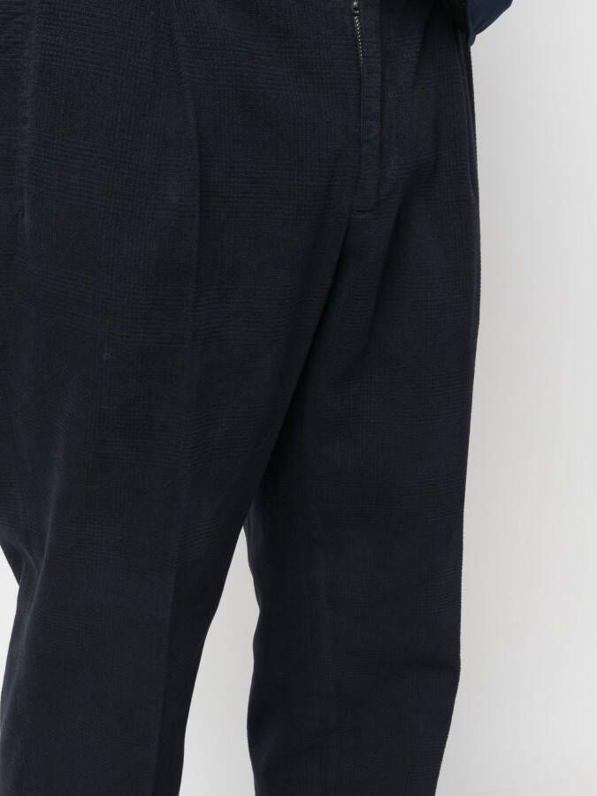Incotex Broek met toelopende pijpen Blauw