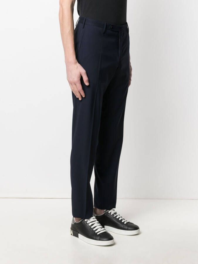Incotex Broek van scheerwol Blauw