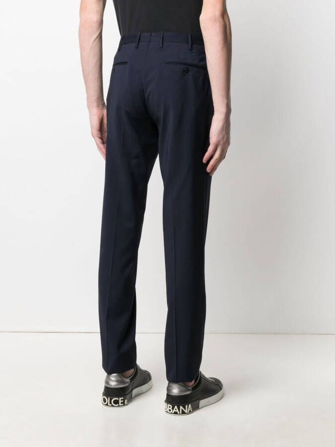Incotex Broek van scheerwol Blauw