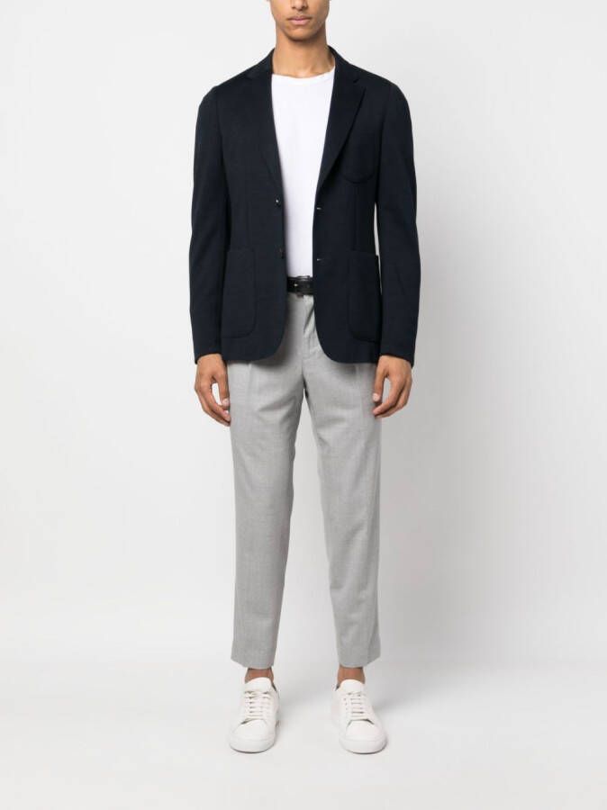 Incotex Chino met toelopende pijpen Grijs