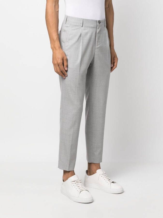 Incotex Chino met toelopende pijpen Grijs