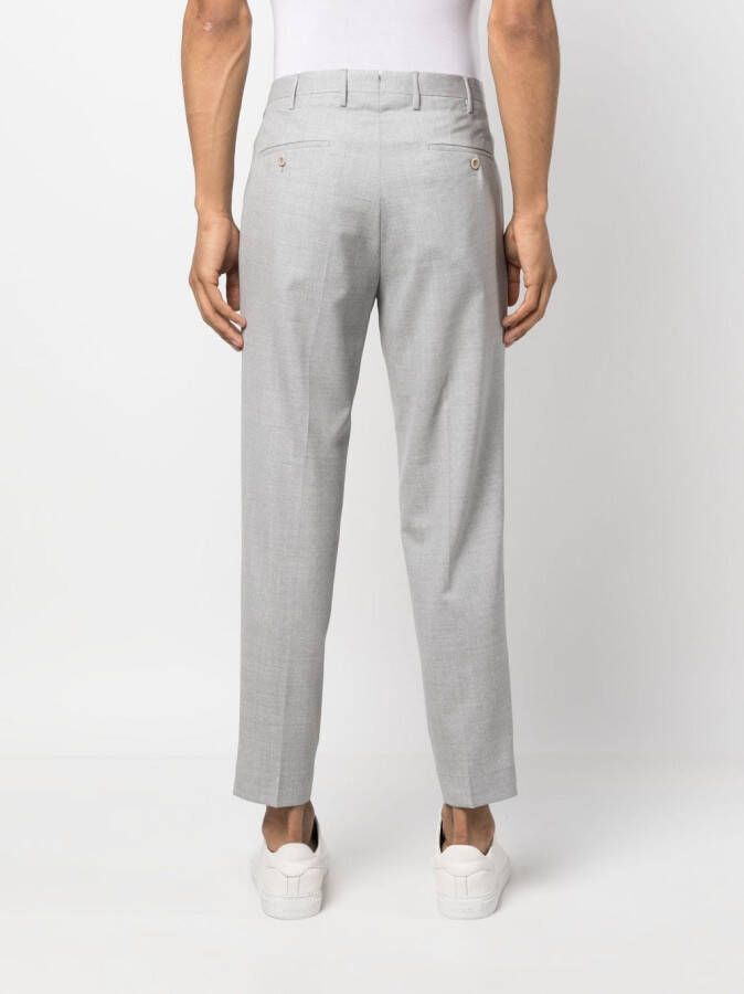 Incotex Chino met toelopende pijpen Grijs