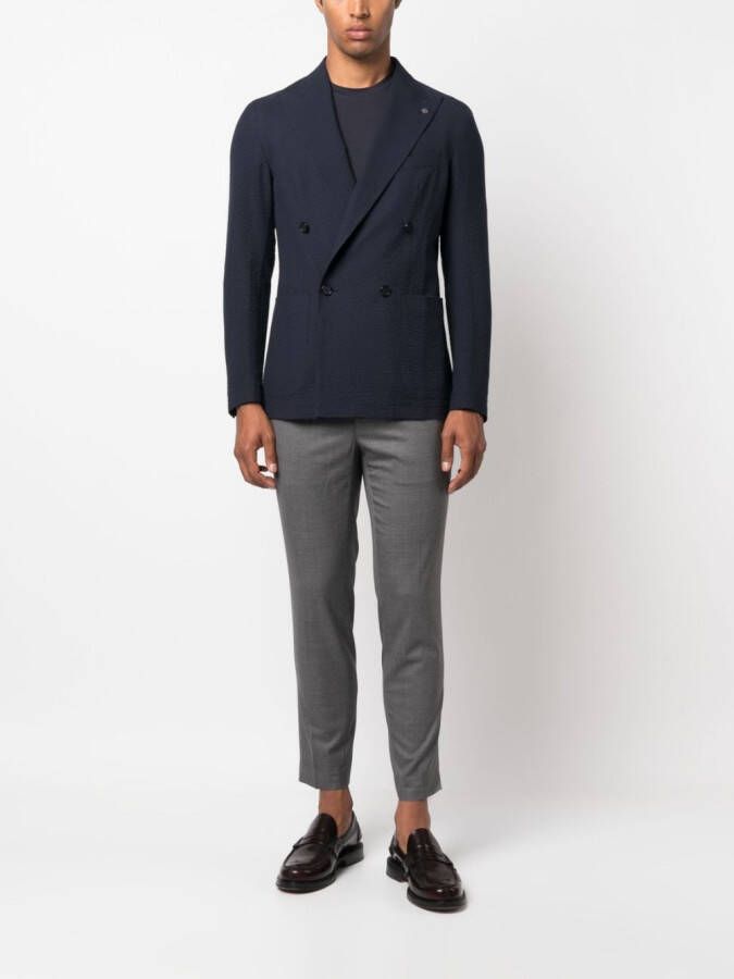 Incotex Cropped chino Grijs