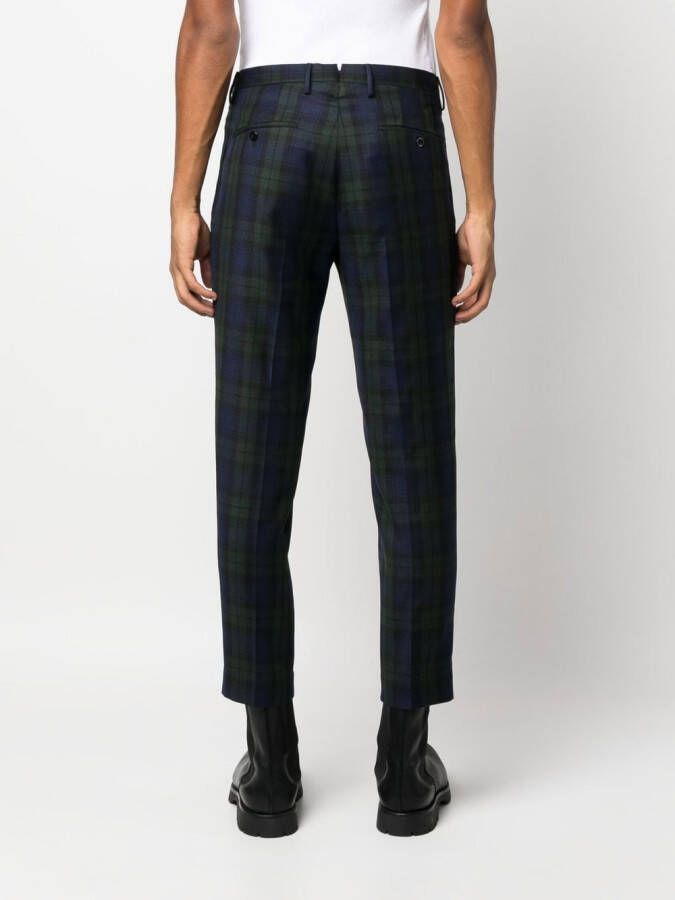 Incotex Geruite broek Blauw