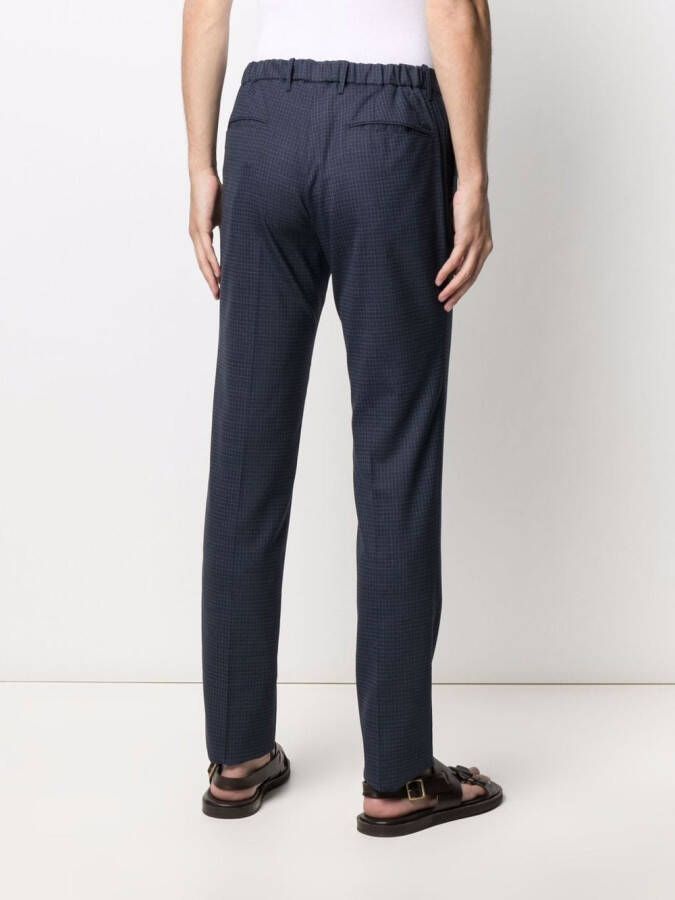 Incotex Geruite broek Blauw