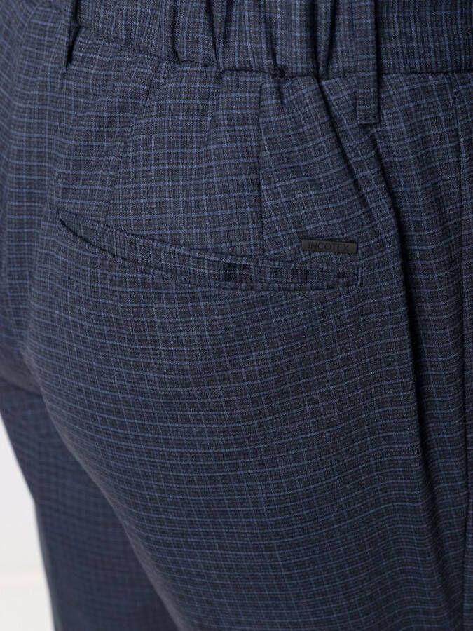 Incotex Geruite broek Blauw