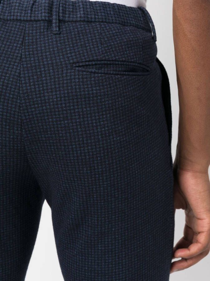 Incotex Geruite broek Blauw