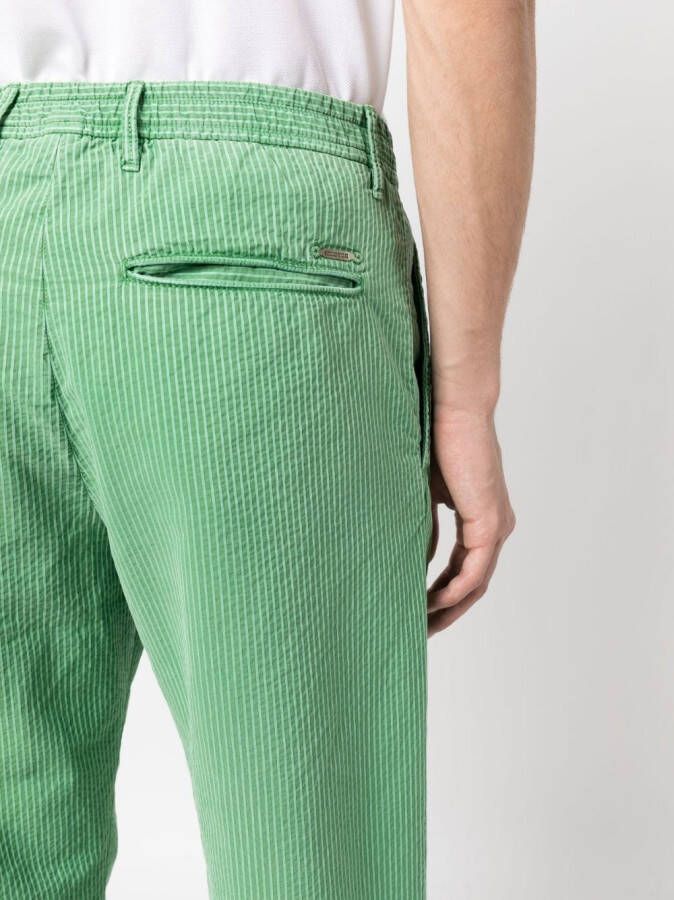 Incotex Gestreepte broek Groen