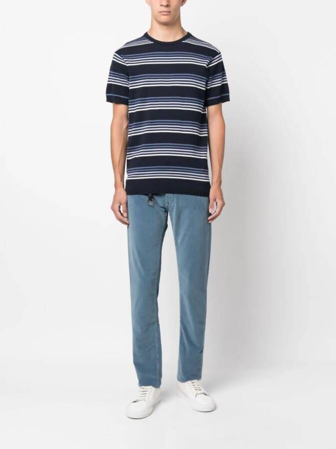 Incotex Jeans met toelopende pijpen Blauw