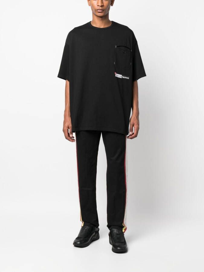 INCOTEX RED X FACETASM T-shirt met logopatch Zwart