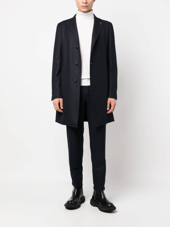 Incotex Broek met krijtstreep Blauw
