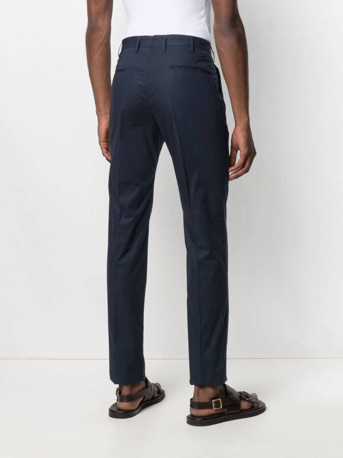 Incotex Certified Summer popeline broek Blauw