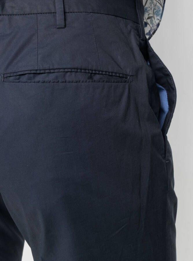 Incotex Certified Summer popeline broek Blauw