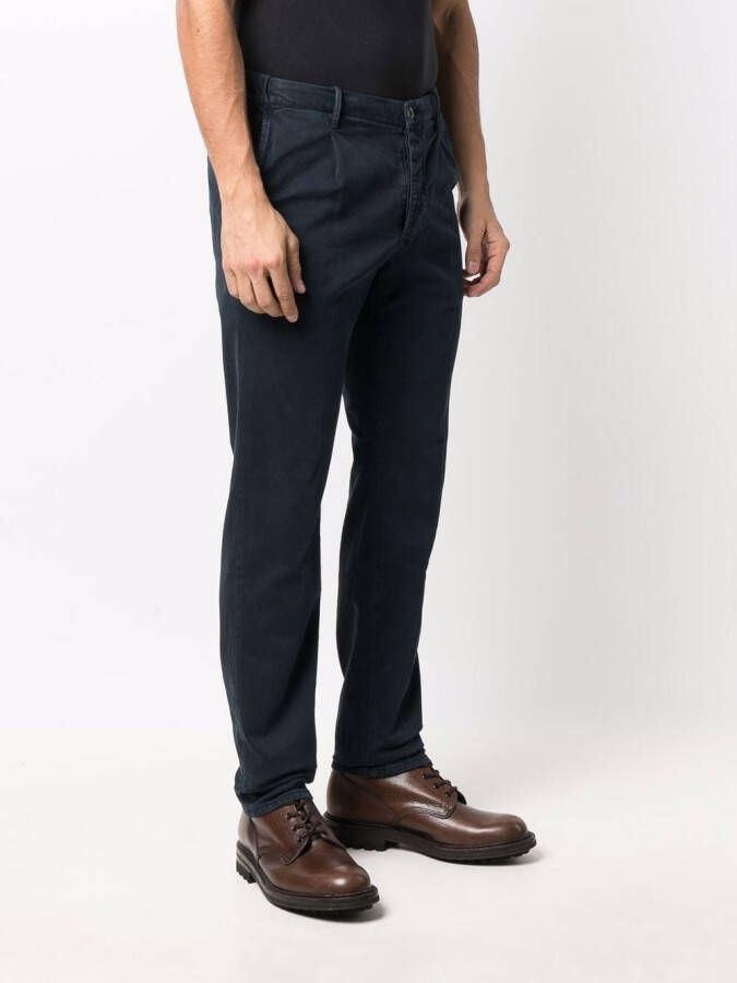 Incotex Slim-fit chino Blauw