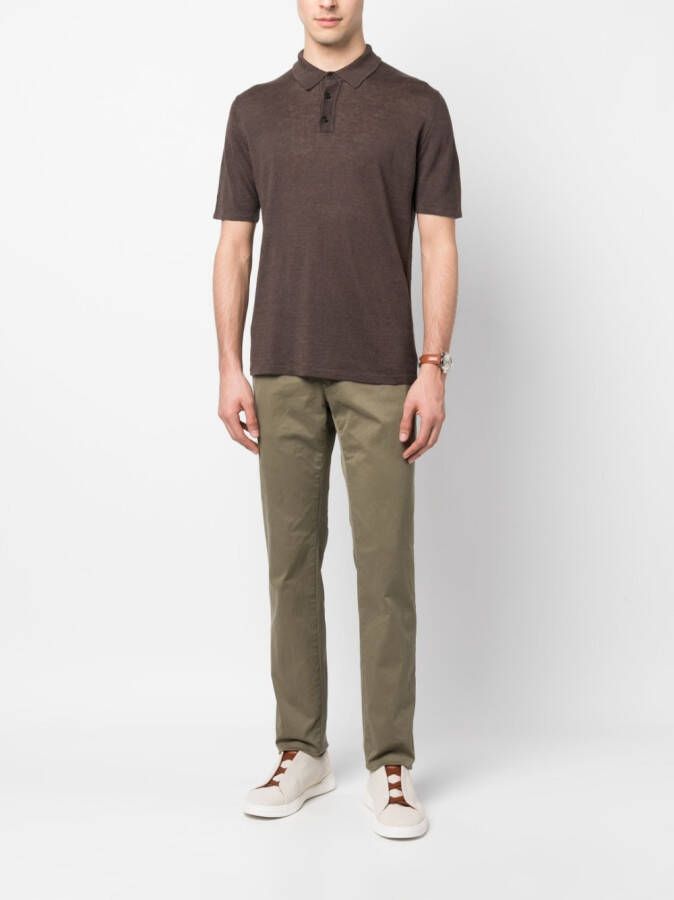 Incotex Slim-fit chino Groen