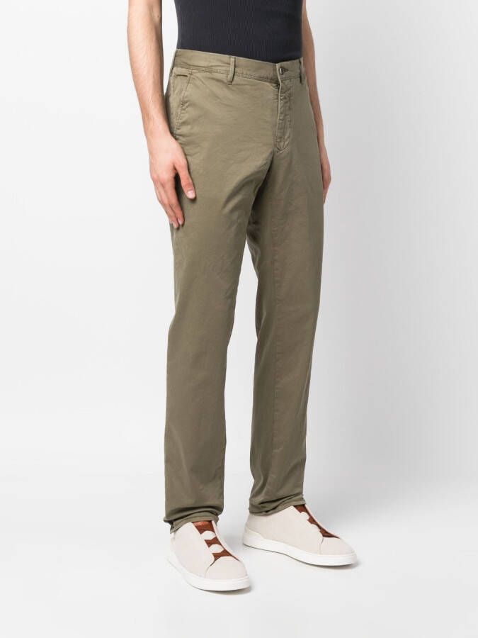 Incotex Slim-fit chino Groen