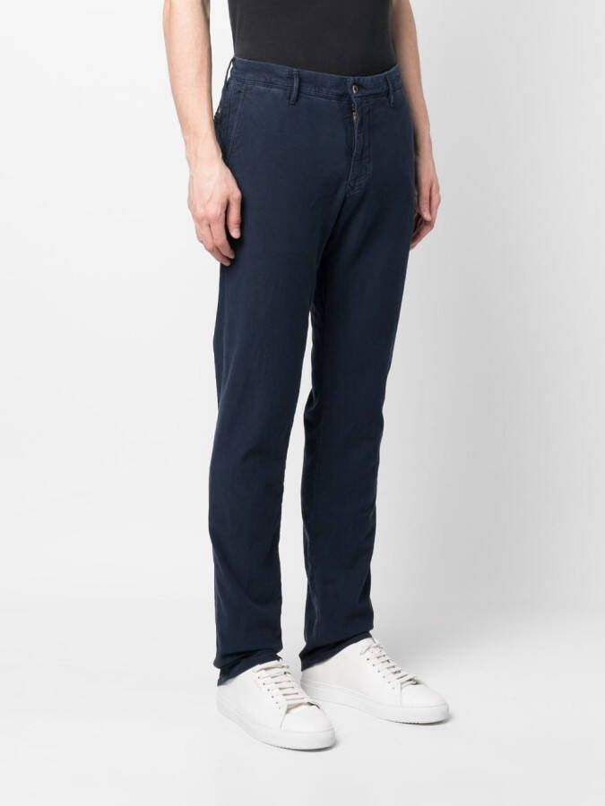 Incotex Straight broek Blauw