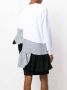 Ioana Ciolacu colour-block frill dress Wit - Thumbnail 4