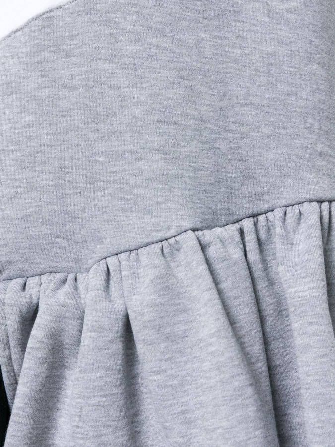 Ioana Ciolacu colour-block frill dress Wit