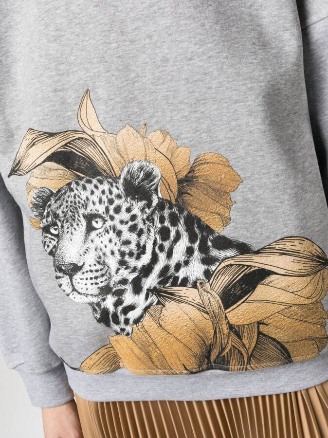 Ioana Ciolacu Sweater met grafische print Grijs