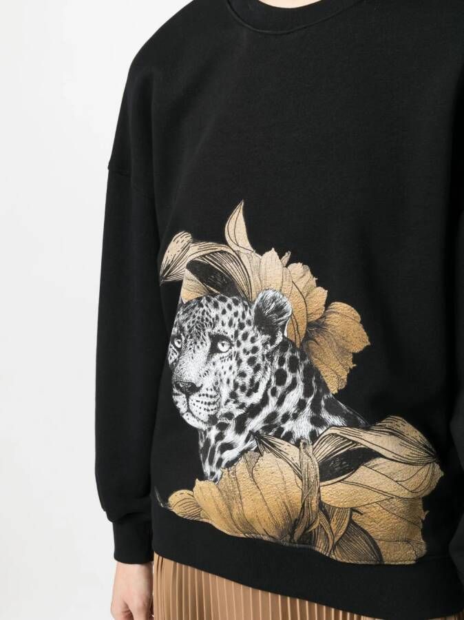 Ioana Ciolacu Sweater met grafische print Zwart