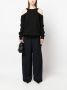 Ioana Ciolacu Sweater met open rug Zwart - Thumbnail 2