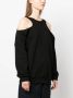 Ioana Ciolacu Sweater met open rug Zwart - Thumbnail 3
