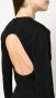 Ioana Ciolacu Sweater met open rug Zwart - Thumbnail 5