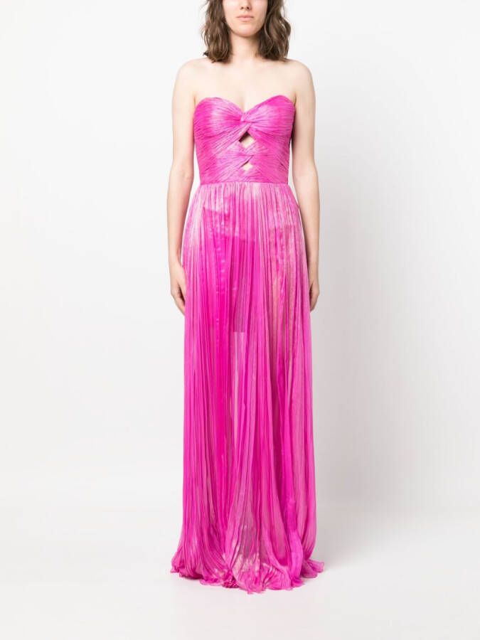 Iris Serban Strapless jurk Roze