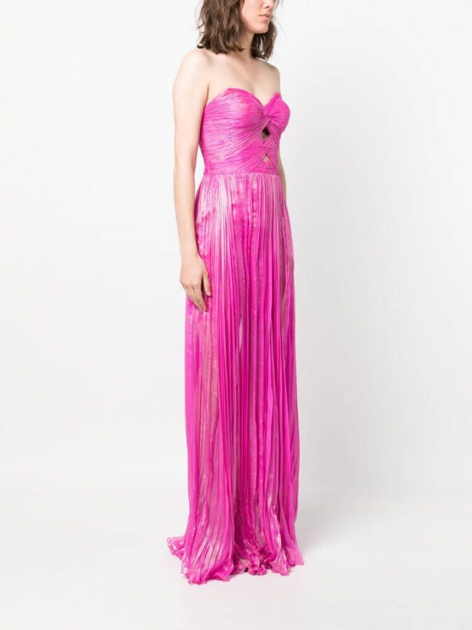 Iris Serban Strapless jurk Roze
