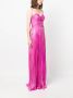 Iris Serban Strapless jurk Roze - Thumbnail 3