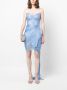 Iris Serban Strapless jurk Blauw - Thumbnail 2