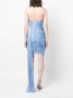 Iris Serban Strapless jurk Blauw - Thumbnail 4