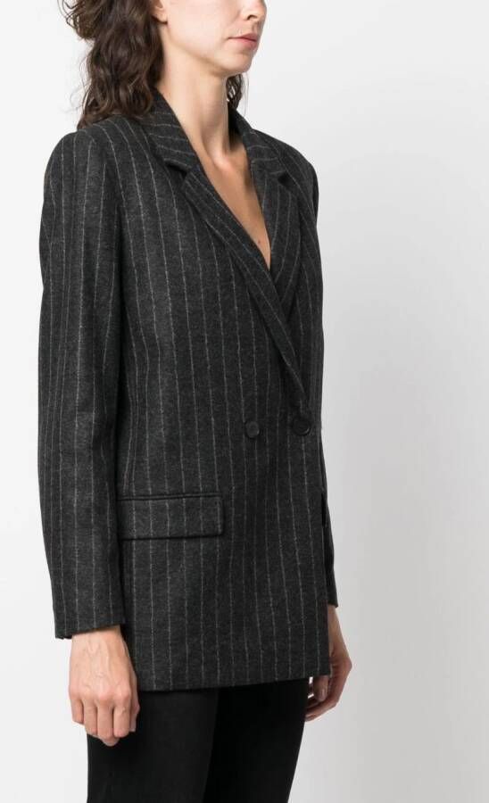 IRO Blazer met krijtstreep Grijs