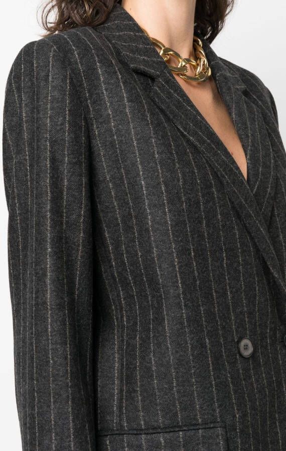 IRO Blazer met krijtstreep Grijs