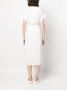 IRO Midi-jurk met gewikkelde voorkant Wit - Thumbnail 4