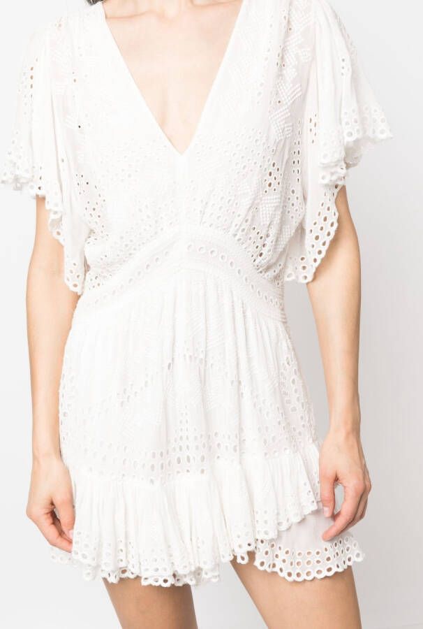 IRO Broderie anglaise playsuit Wit