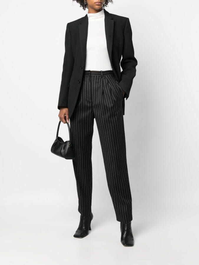 IRO Broek met krijtstreep Zwart
