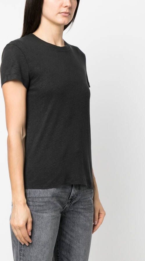 IRO T-shirt met kapmouwen Zwart
