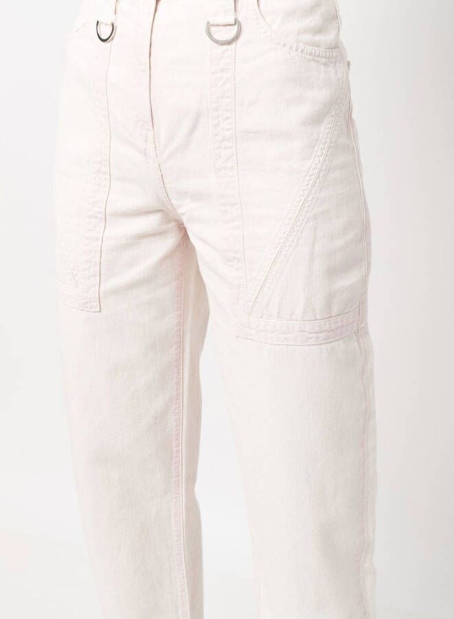 IRO Cropped jeans Roze