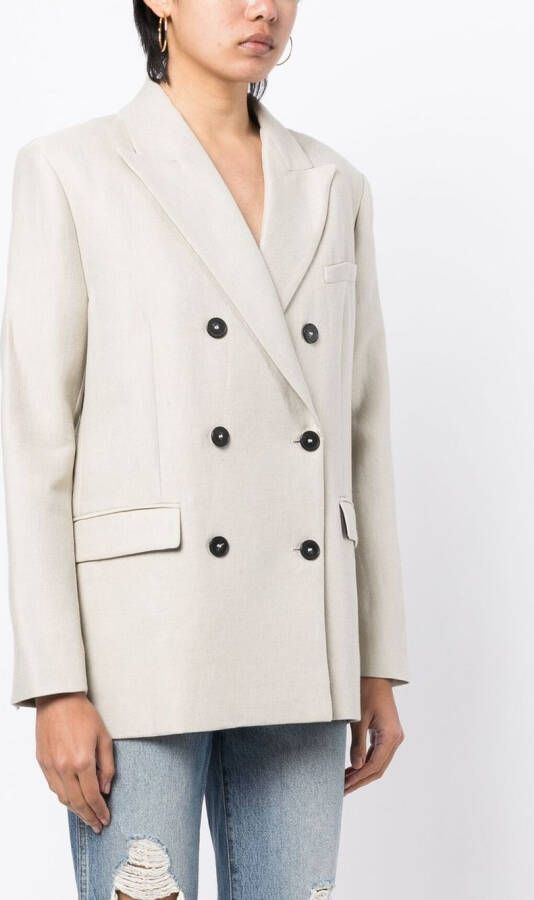 IRO Blazer met dubbele rij knopen Beige
