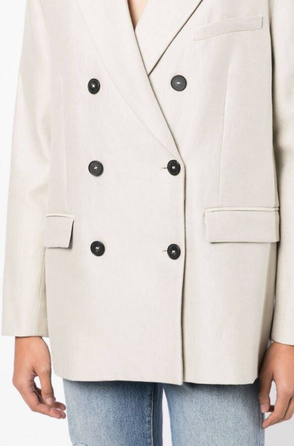 IRO Blazer met dubbele rij knopen Beige