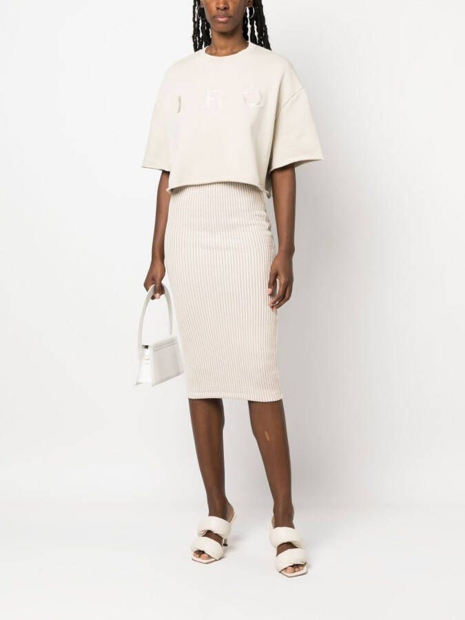 IRO Cropped T-shirt Beige