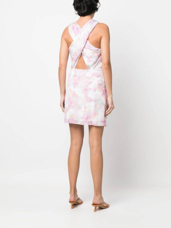IRO Asymmetrische mini-jurk Roze
