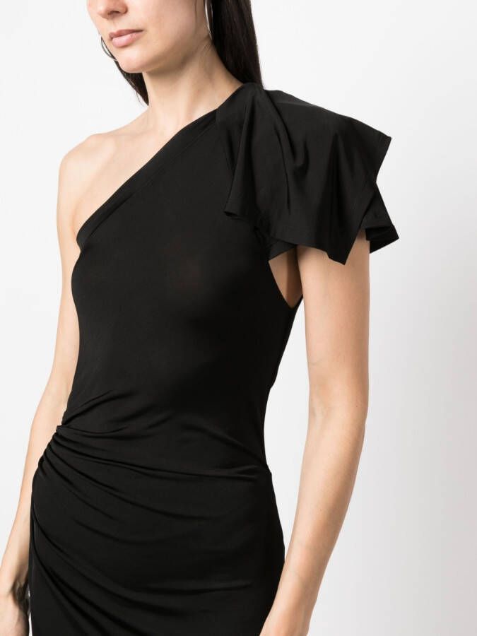 IRO Asymmetrische mini-jurk Zwart