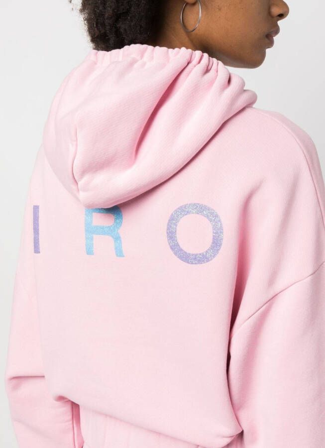 IRO Hoodie met logoprint Roze